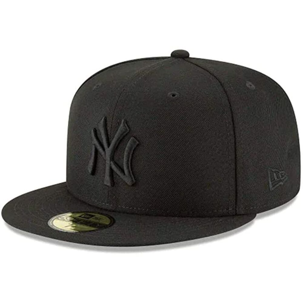 New Era 59Fifty Hat MLB Basic New York Yankees Black/Black Fitted Baseball Cap